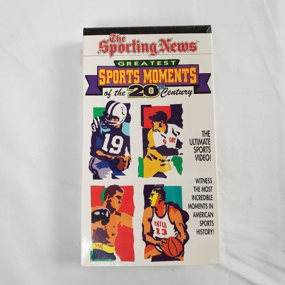 The Sporting News Greatest Sports Moments of the 20th Century VHS (1990s Sealed)